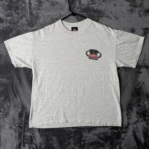 DaDawg Graphic T-Shirt Mens Large Gray Rottweiler Biker Tee